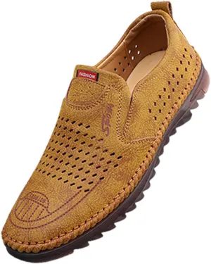 2025 New Foreign Trade Casual Men's Shoes Trend Cutout Blank Summer Breathable Men's Business Woman Walking Shoes