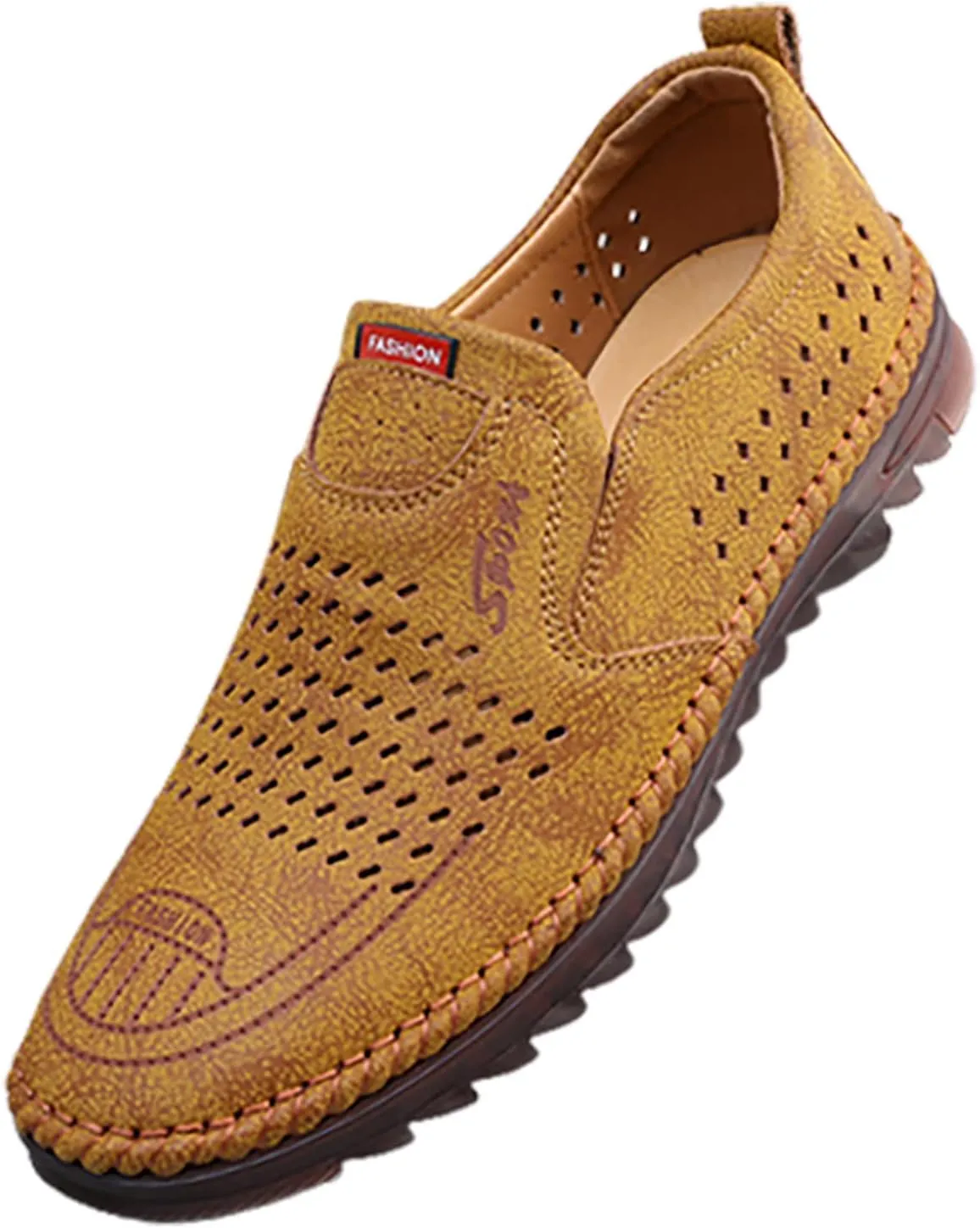 2025 New Foreign Trade Casual Men's Shoes Trend Cutout Blank Summer Breathable Men's Business Woman Walking Shoes
