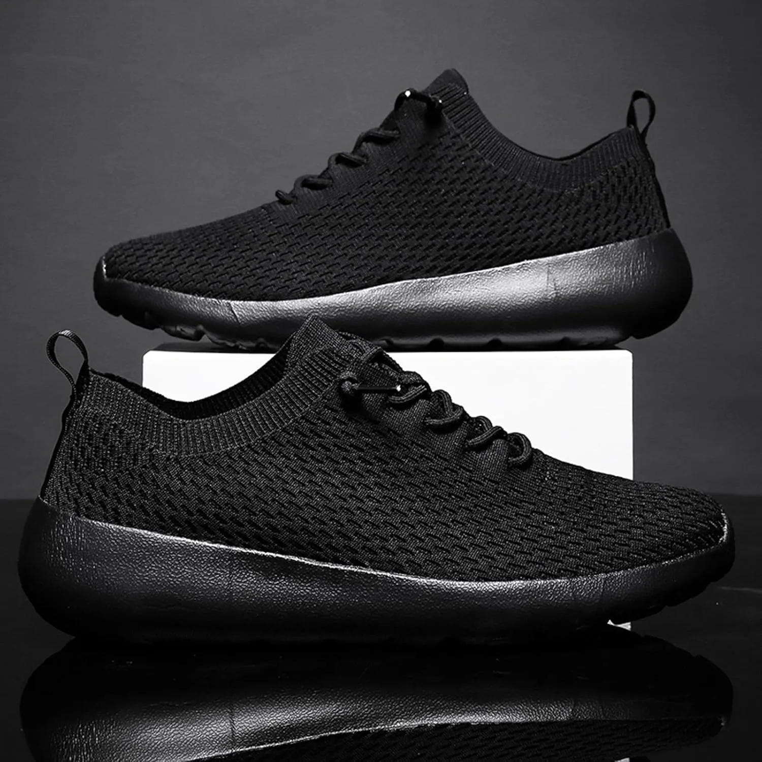 Arch Support Fitness Sneaker for Men Breathable and Light Outdoor Comfy Walking Shoe Comfortable Stretch Shoes