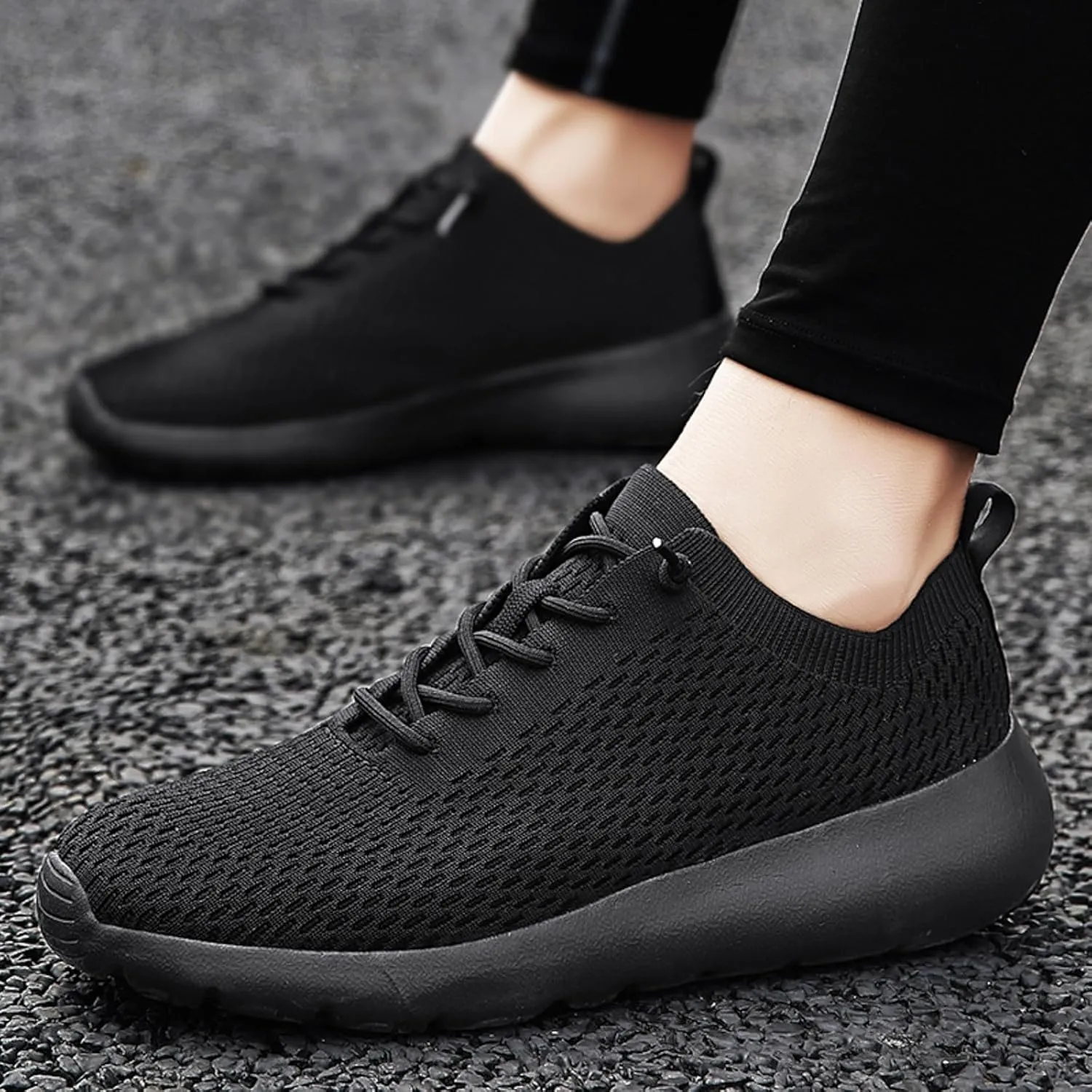 Arch Support Fitness Sneaker for Men Breathable and Light Outdoor Comfy Walking Shoe Comfortable Stretch Shoes