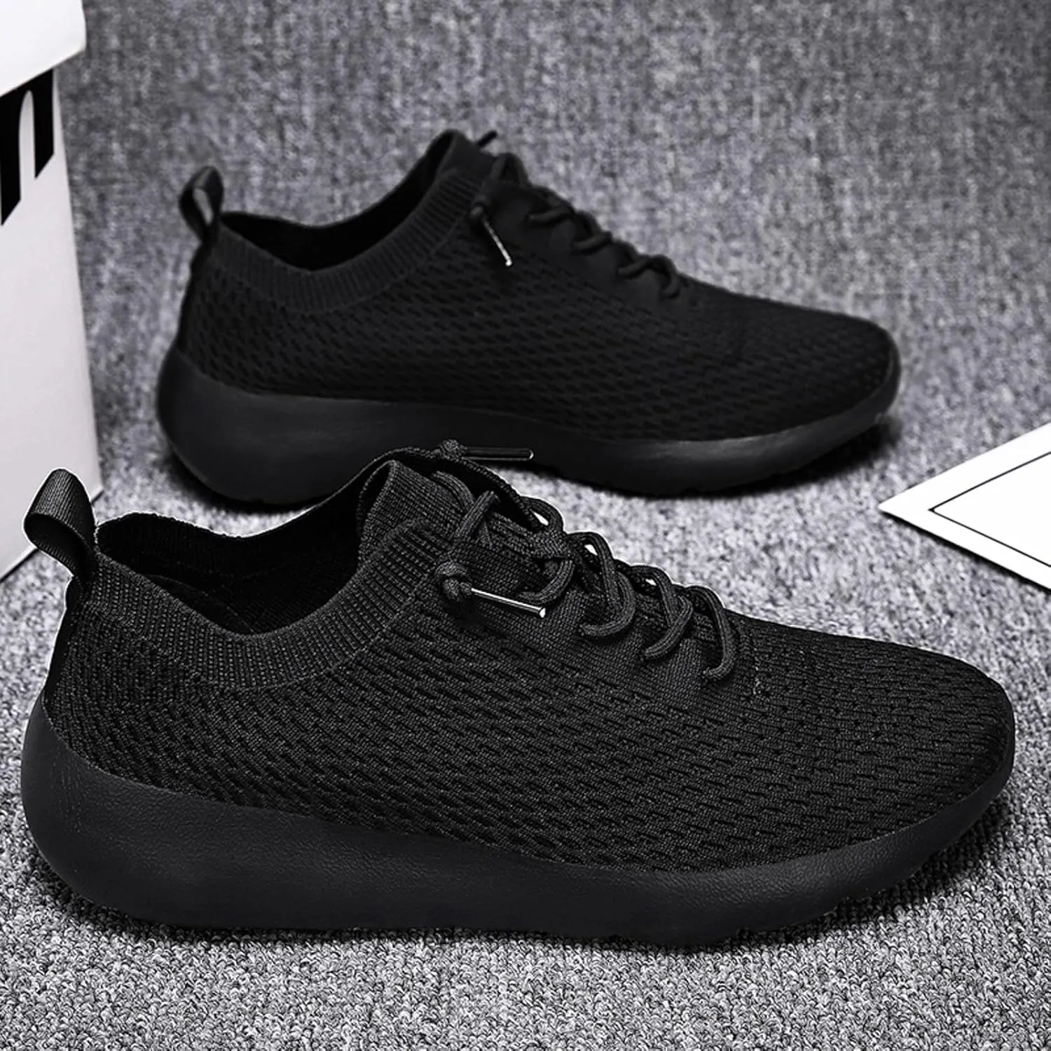 Arch Support Fitness Sneaker for Men Breathable and Light Outdoor Comfy Walking Shoe Comfortable Stretch Shoes