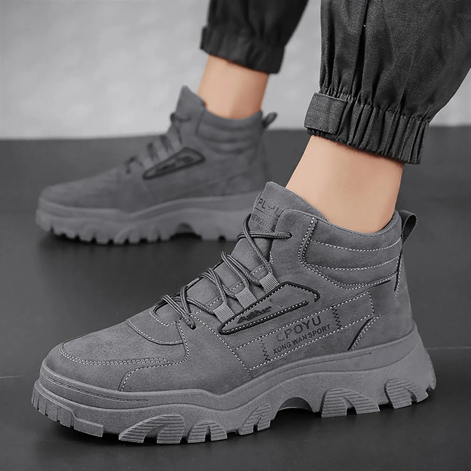Arch Support Walking Shoes for Men Comfortable Breathable Stretch Canvas Slip on Sneaker Non Slip Walking Shoes