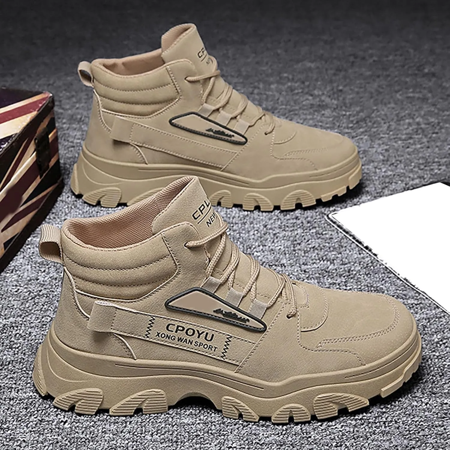 Arch Support Walking Shoes for Men Comfortable Breathable Stretch Canvas Slip on Sneaker Non Slip Walking Shoes