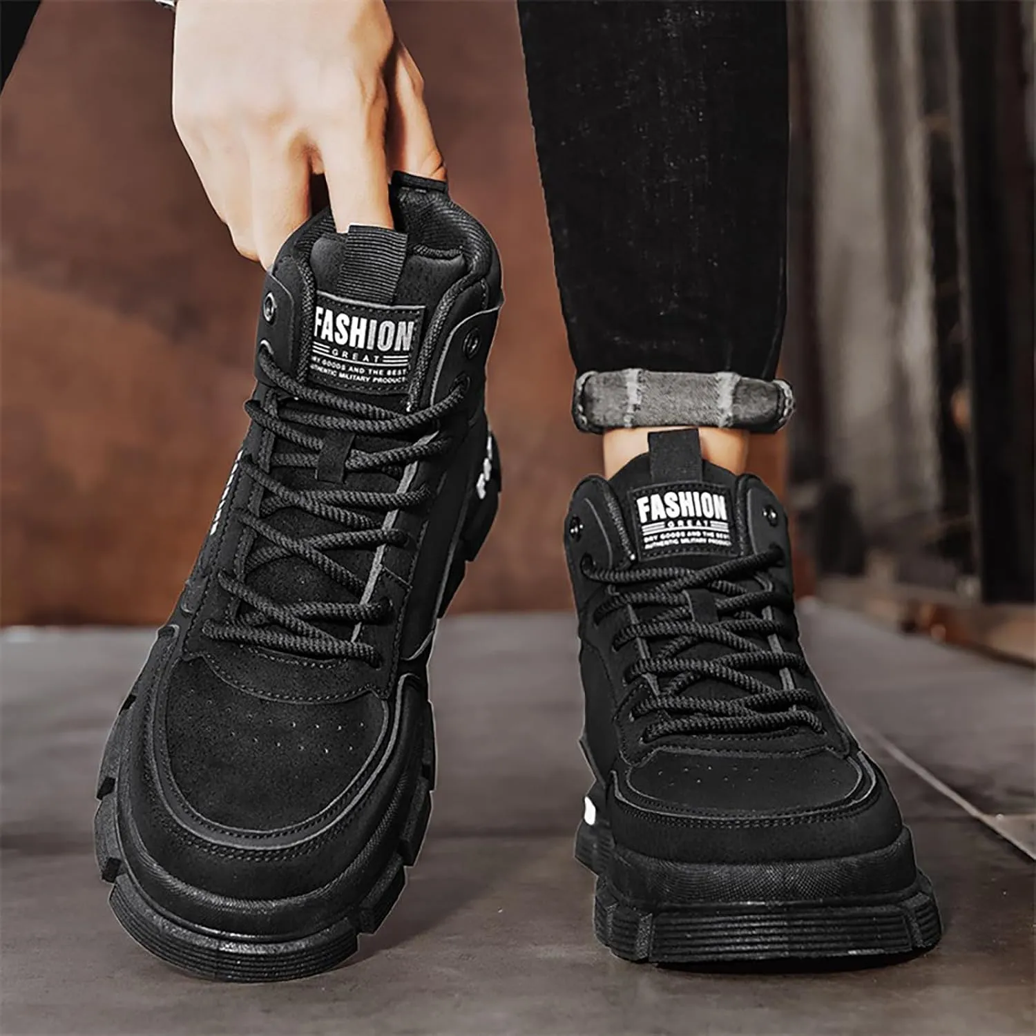 Black Sneakers for Men Womens Volleyball Shoes Men's Wide Minimalist Barefoot Sneakers Round Toe Slip On Casual Womens Loafers Comfortable Womens Sneakers