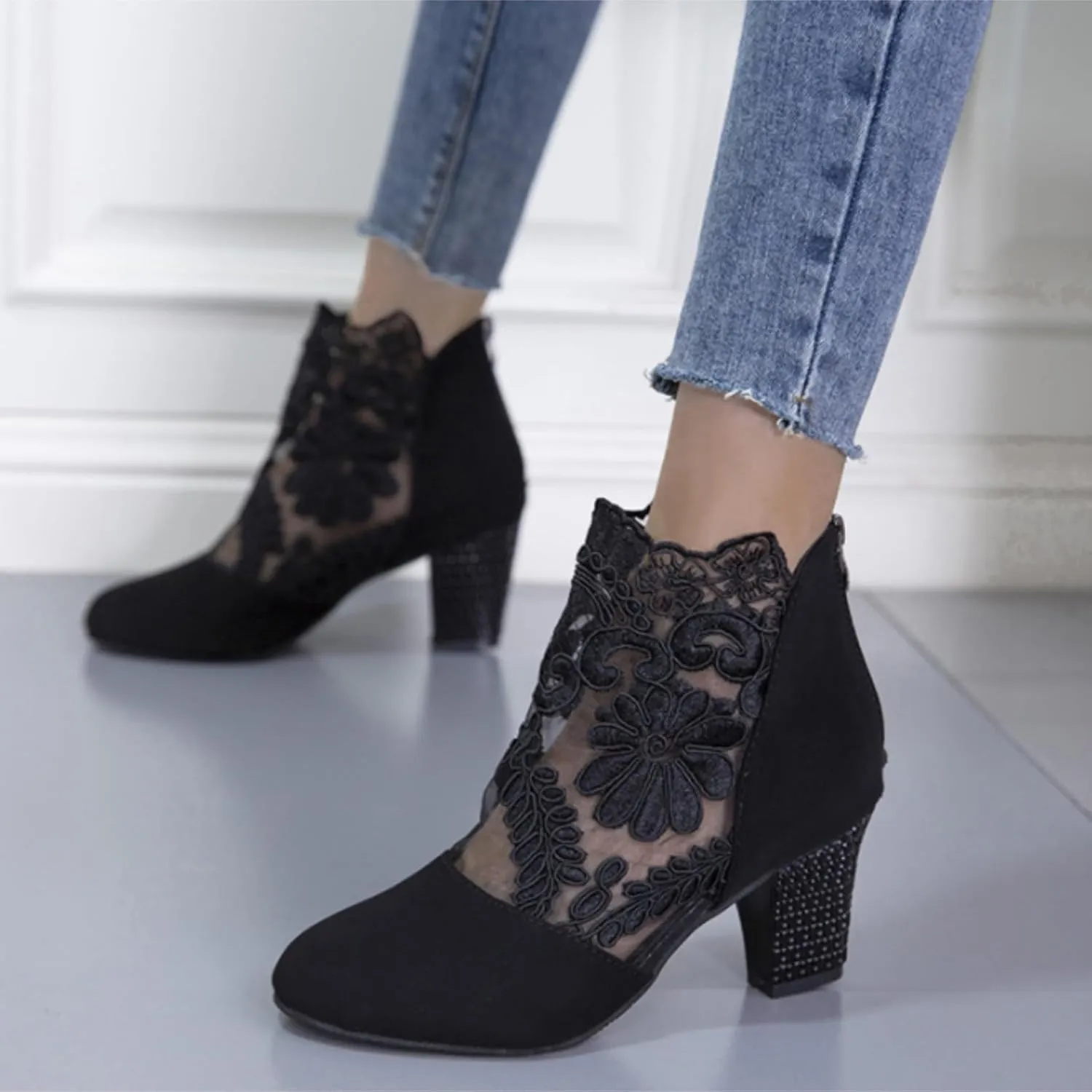 Boots Women Beige Boots for Women Cow Boots for Women Wide Calf Boots Women'S Ankle Boots & Booties Comfort White Boots Men