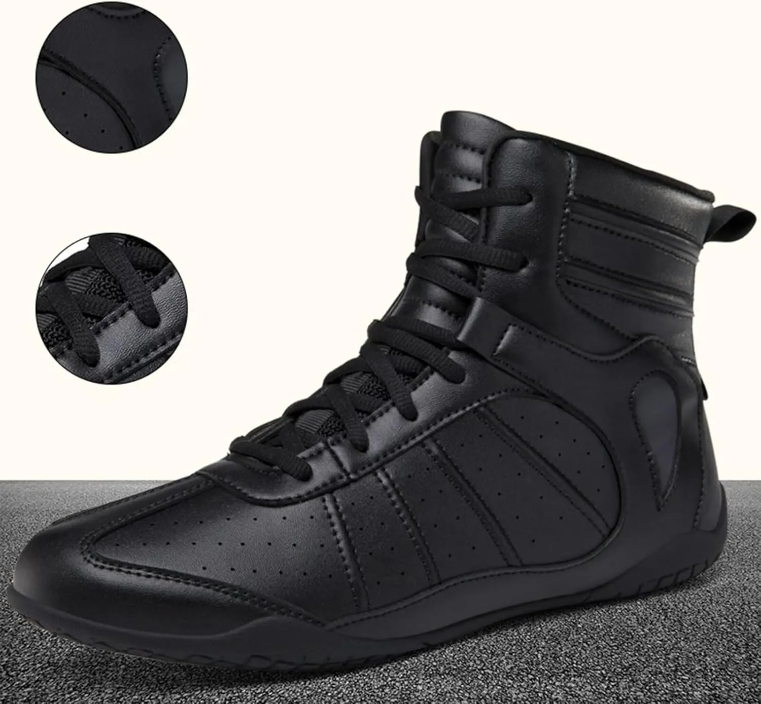 Boxing Shoes for Men Wrestling Shoes Combat Training Shoes Women's Fitness Sneakers High Top Wrestling Training Shoes