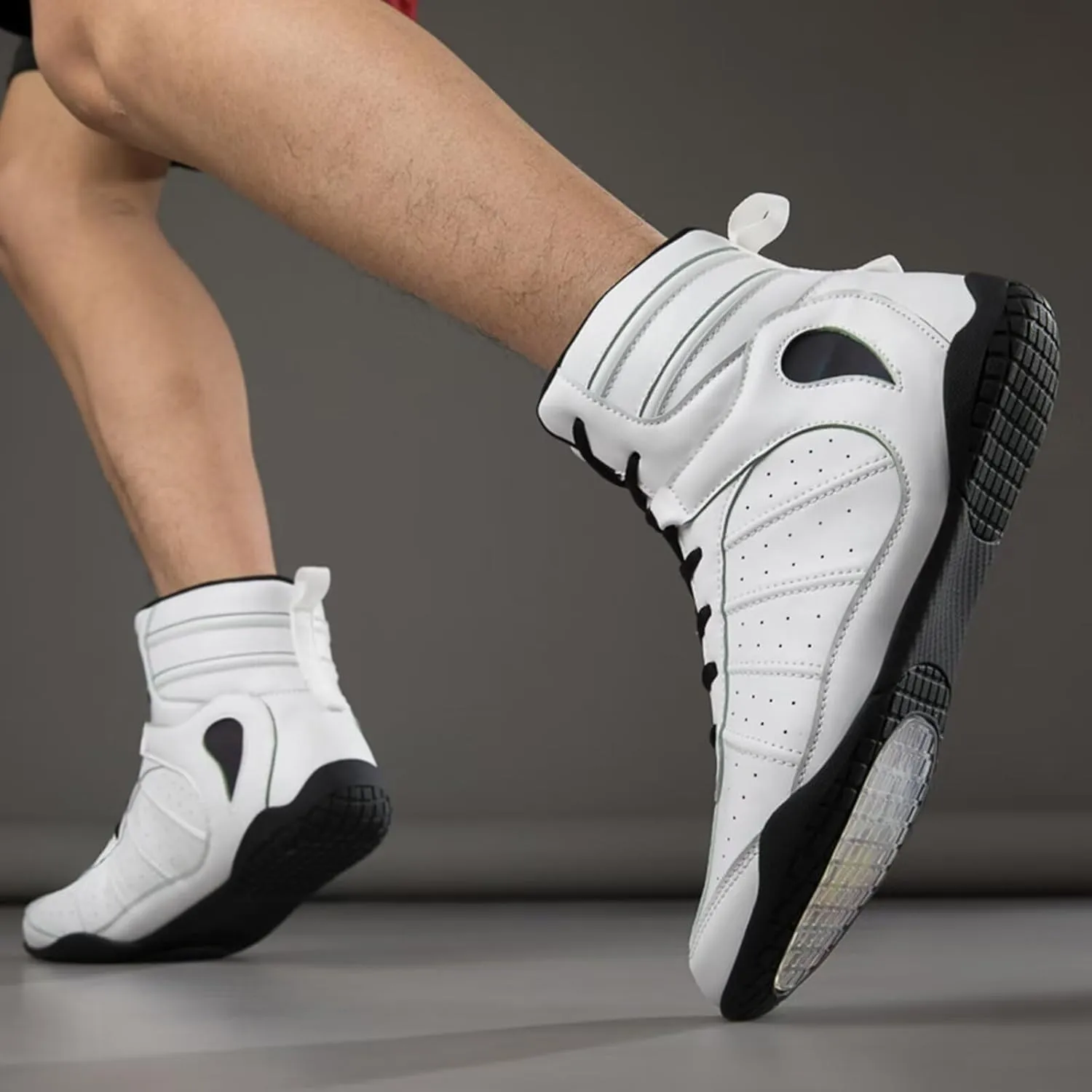 Boxing Shoes for Men Wrestling Shoes Combat Training Shoes Women's Fitness Sneakers High Top Wrestling Training Shoes