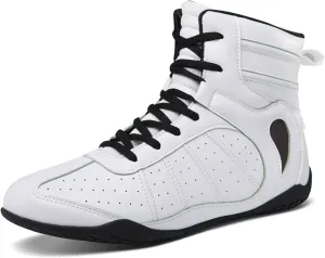 Boxing Shoes for Men Wrestling Shoes Combat Training Shoes Women's Fitness Sneakers High Top Wrestling Training Shoes