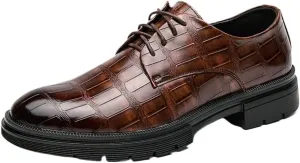 Brogues Dress Shoes Shoes for Men Round Head Men's Casual Shoes Men's Business Shoes Leather Large Size Shoes