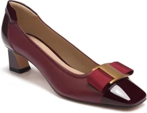 Burgundy Shoes Women Dressy Comfort,Women's Pumps,Womens Dress Shoes Low Heel,Pumps for Women 2 inch Heel