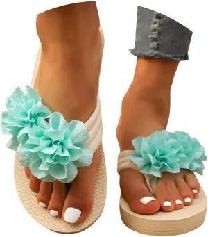 Eduavar Womens Sandals Summer Slip On Yoga Foam Comfortable Flip Flops with Arch Support Non-Slip Walking Thong Slippers