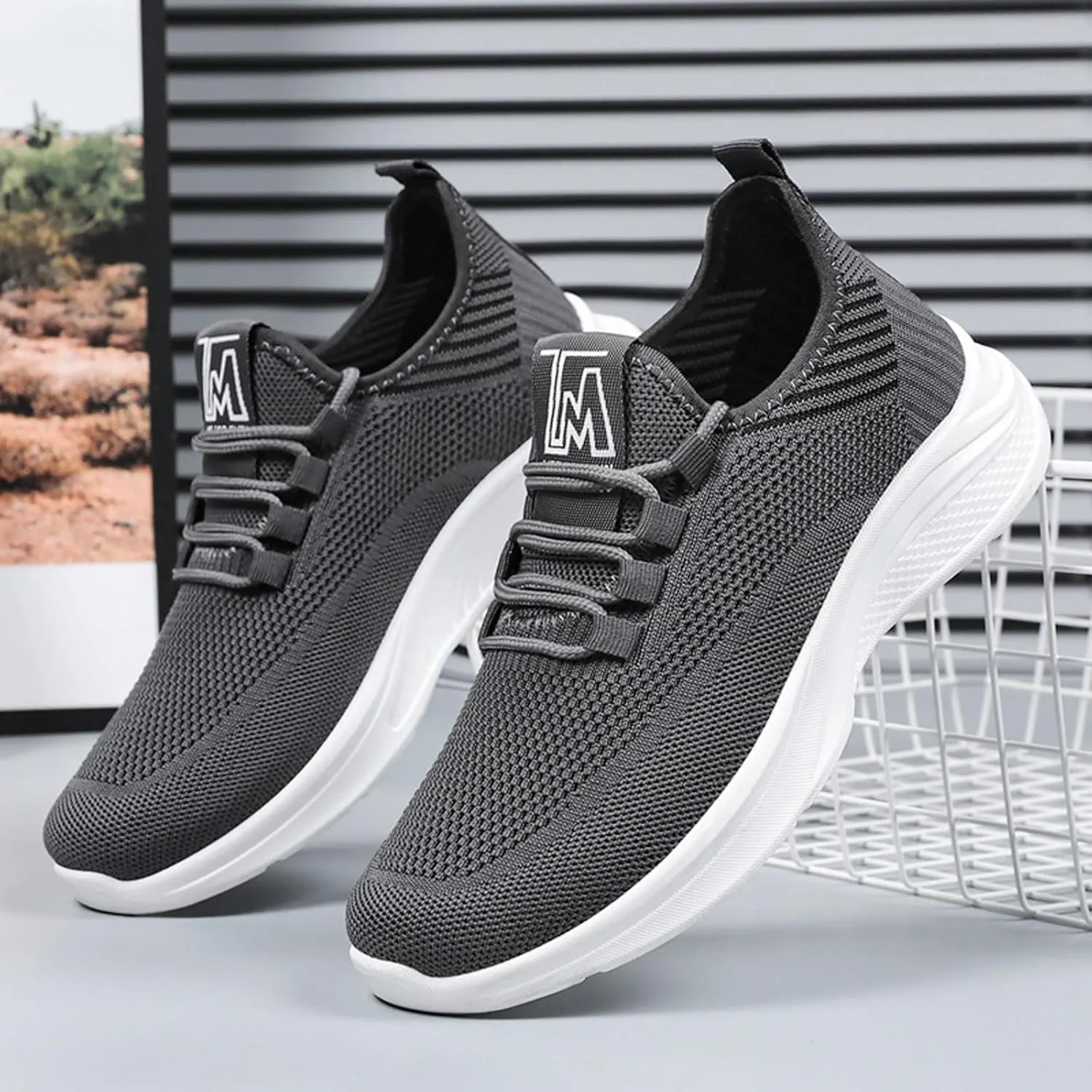 Fashion Summer Men Sports Shoes Flat Soft Bottom Non Slip Mesh Breathable Comfortable Lace Mens Lite Adapt Sneaker