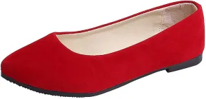 Flat Shoes for Women Slip On Comfortable Walking Ballerina Shoes Ladies Cute Ballet Flats Pumps Low Wedge Dolly Shoes