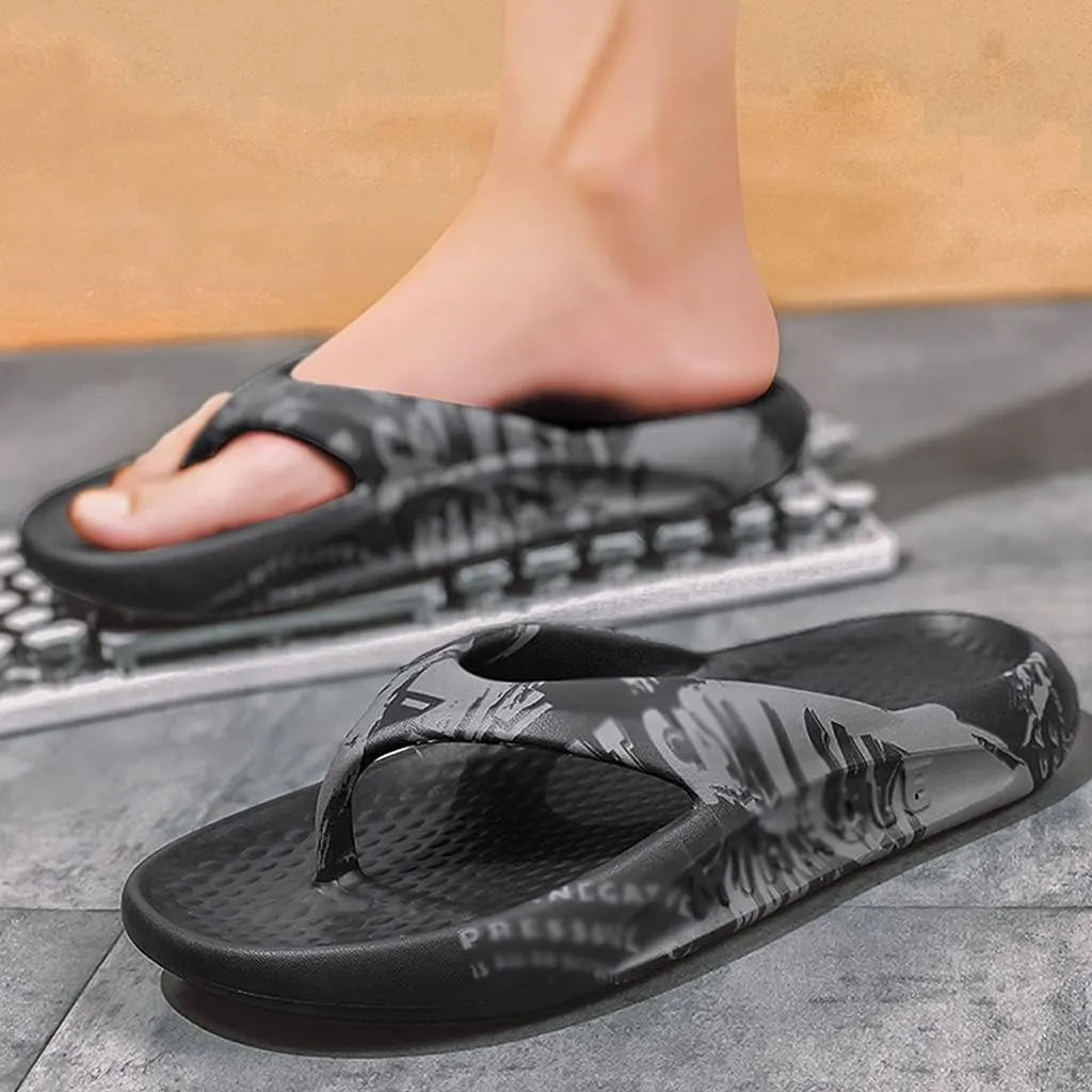 Flip Flops for Men with Arch Support Shower Slippers for Men Non Slip, Sandals Beach Shower Gym Swimming Pool Slide Comfortable Arch Support Shoes, Quickly Dry Cushioned Thong Sandals