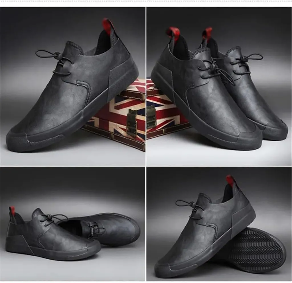 FMURY Men's Sneakers Man Casual Shoes Breathable Men Driving Shoes Big Size Office Footwear