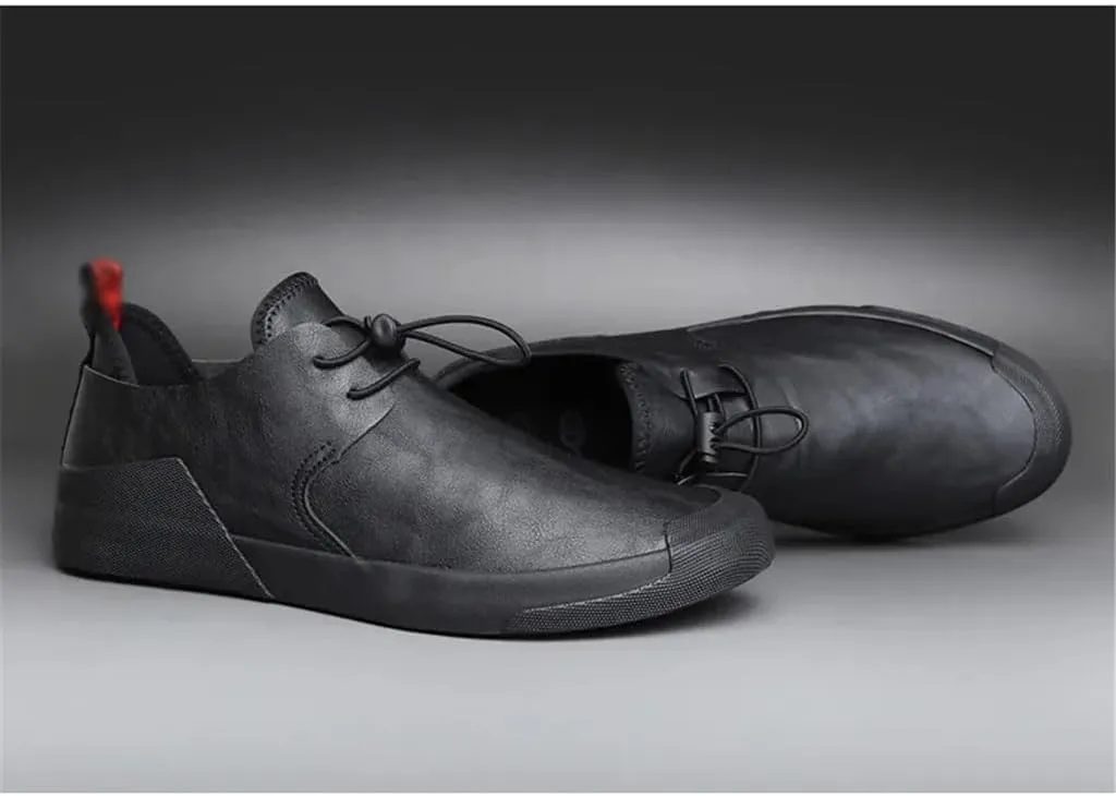 FMURY Men's Sneakers Man Casual Shoes Breathable Men Driving Shoes Big Size Office Footwear