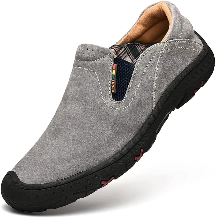 GEXECEUSS Men's Loafers Lightweight Driving Shoes Slip On Casual Penny Loafers Moccasin Flats Boat Shoes Anti-Slip Walking Shoes