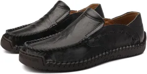 GEXECEUSS Men's Loafers Lightweight Driving Shoes Slip On Casual Penny Loafers Moccasin Flats Boat Shoes Anti-Slip Walking Shoes