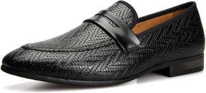 JITAI Men Loafers Slip-On Shoes for Men Fashion Dress Shoes Tuxedo Shoes