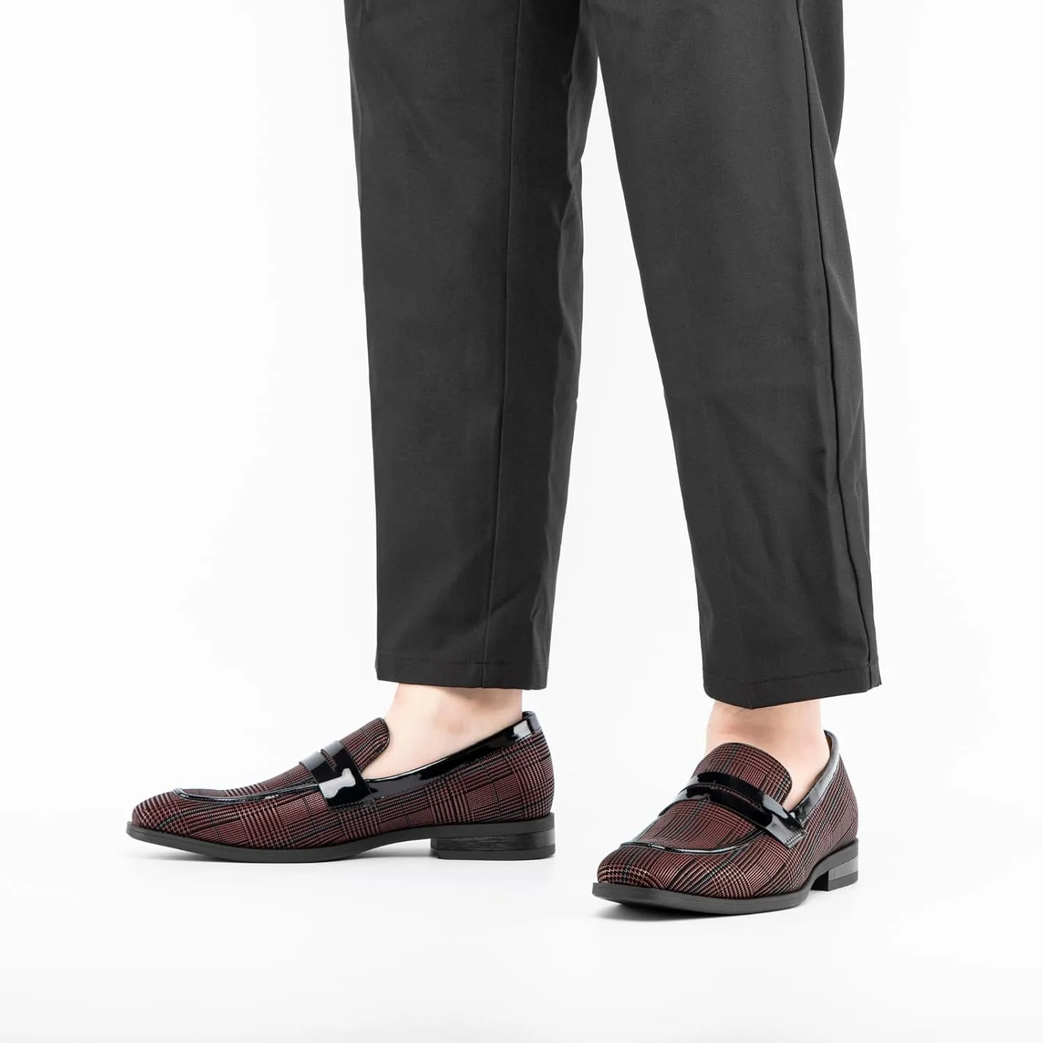 JITAI Mens Velvet Loafers Dress Shoes Loafers for Men Tuxedo Suit Shoes