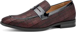 JITAI Mens Velvet Loafers Dress Shoes Loafers for Men Tuxedo Suit Shoes