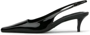 KysBloes Square Toe Slingback Kitten Heels for Women Low Heel Pumps Formal Dress Shoes Sling Back Heels Comfortable Office Shoes