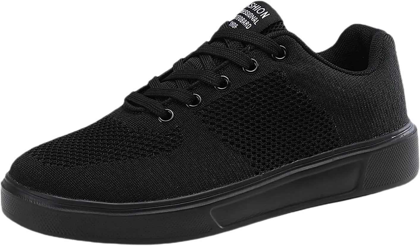 Leisure Couple Men Women Four Seasons Mesh Non Slip Flat Round Toe Breathable Lace Up Lazy Comfortable Slip Shoes