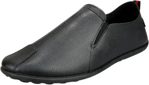 Leisure Men's Four Seasons Non Slip Flat Round Toe Breathable Slip On Lazy Leisure Casual Dress Shoes for Men Size 8 No Slip