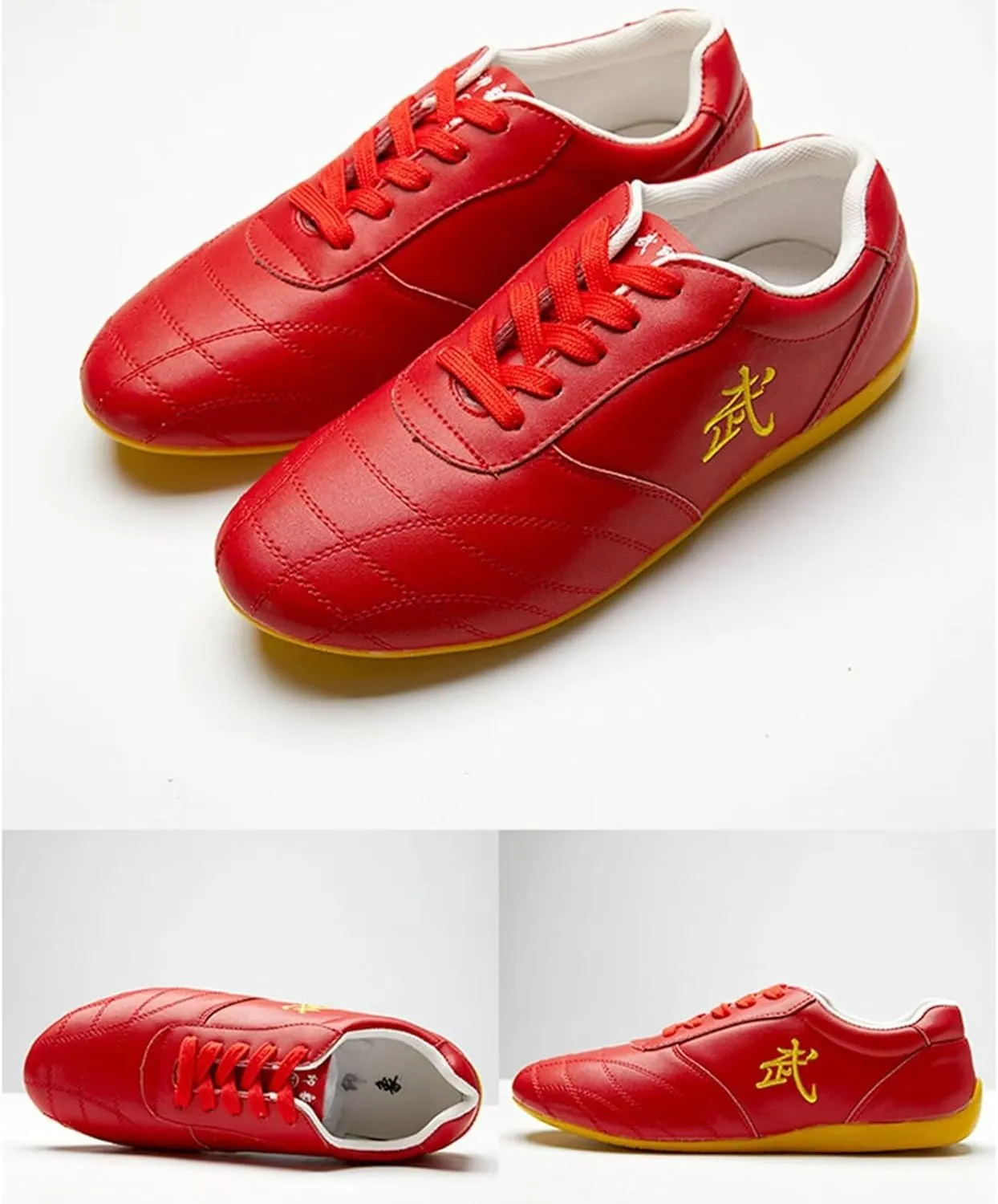 Martial Arts Shoes Women Tai Ji Kong Fu Sport Training Shoes for Men Boxing Karate Taekwondo Training Shoes Non Slip Sneakers for Qi Gong,and Wing Chun