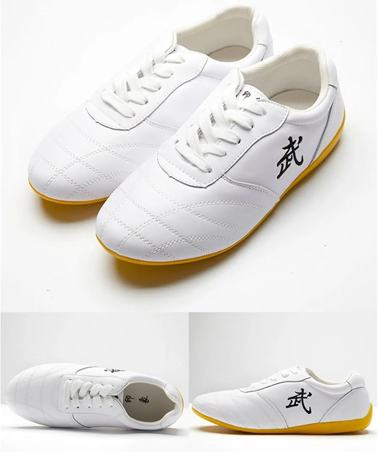 Martial Arts Shoes Women Tai Ji Kong Fu Sport Training Shoes for Men Boxing Karate Taekwondo Training Shoes Non Slip Sneakers for Qi Gong,and Wing Chun