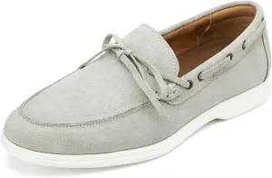 Meijiana Men's Genuine Leather Loafers Slip-On Moccasins Suede Dress Shoes, Lightweight and Breathable with Rubber Sole Stylish Mens Loafers