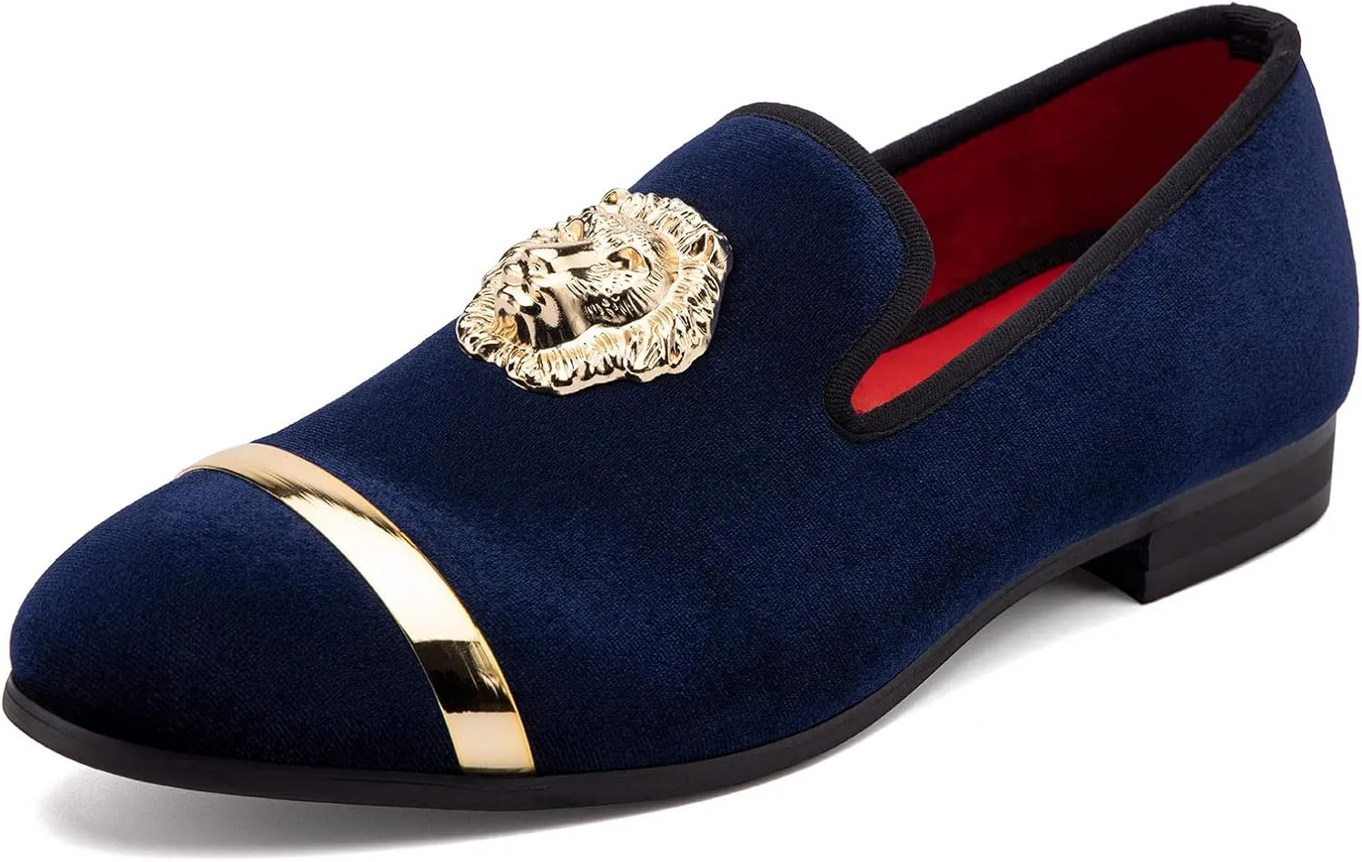 Meijiana Men's Loafers Velvet Shoes Metal Eagle Buckle Wedding Party Smoking Slipper Dress Loafers Shoes for Men