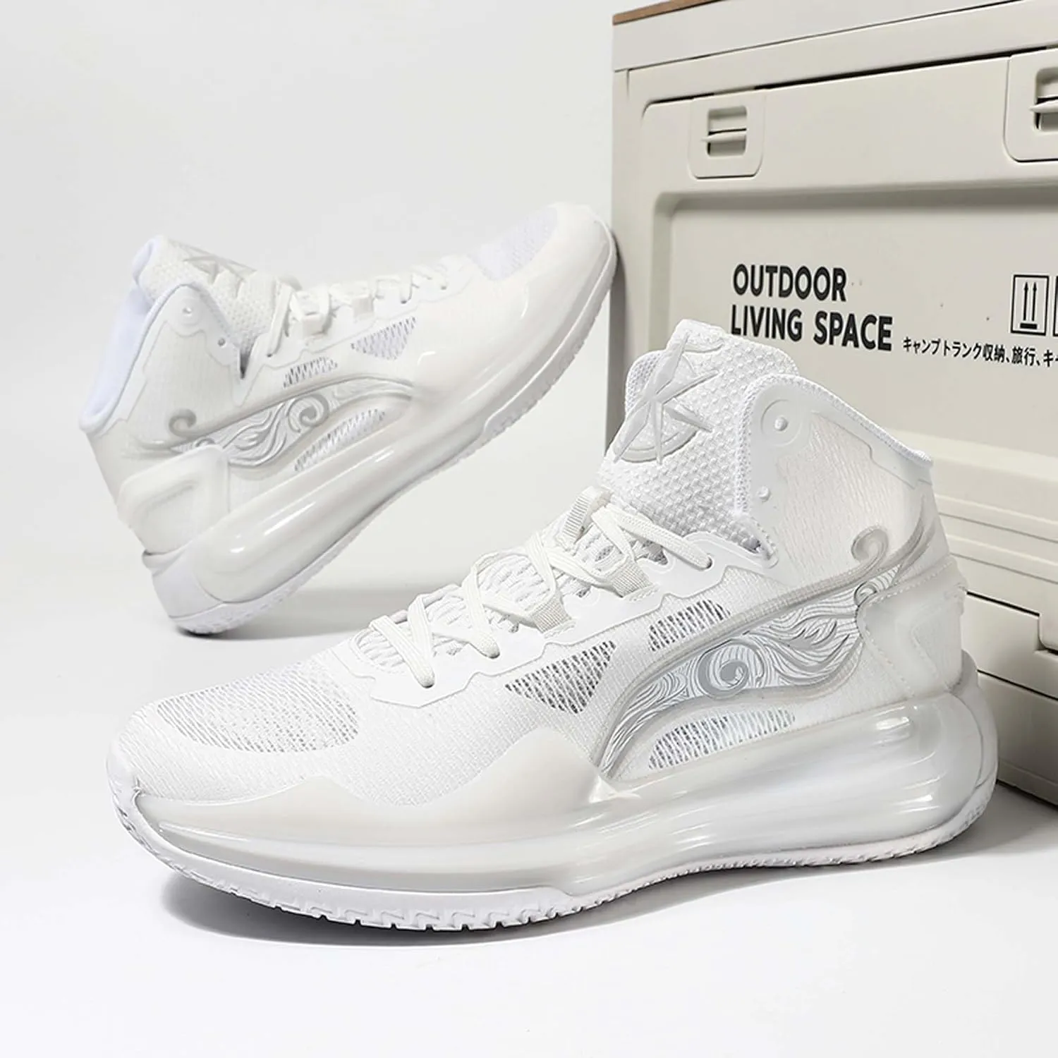 Men and Women Comfortable and Breathable Basketball Sneakers Mid Top Lace Up Non Slip Running Shoes Lightweight Carrying Casual Walking Shoes Durable Cross Training Shoes Skateboarding Shoes