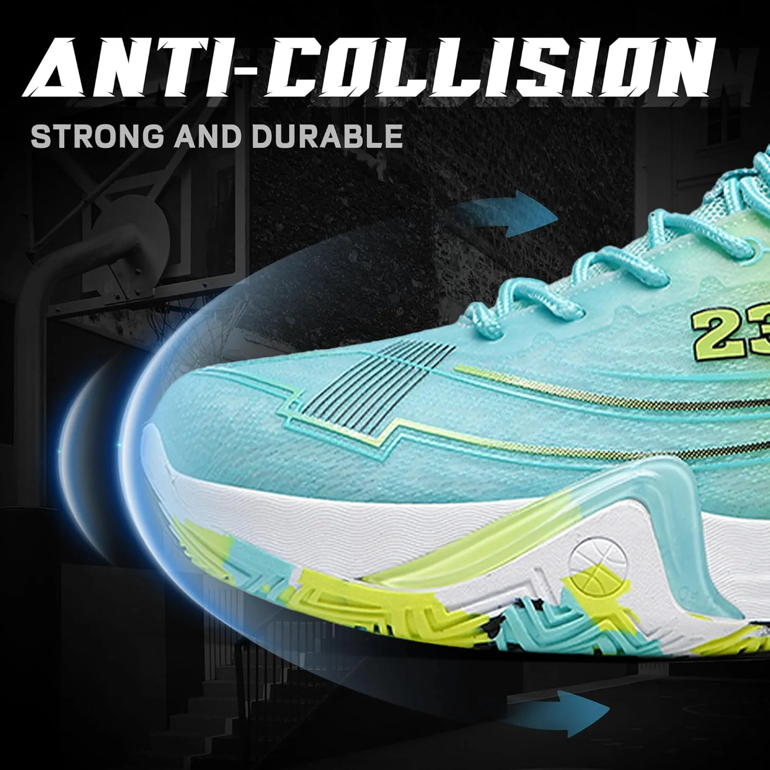 Men Basketball Shoes Anti Slip Breathable Fashionable Outdoor Sports Shoes Training Shoes