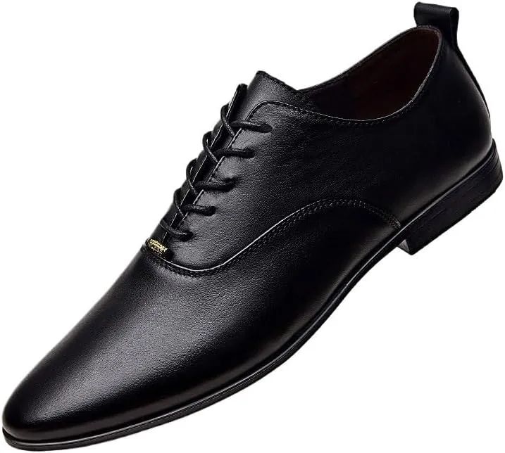 Men Casual Wedding Faux Patent Derby Shoe Men's Classic Business Formal Oxford Shoes