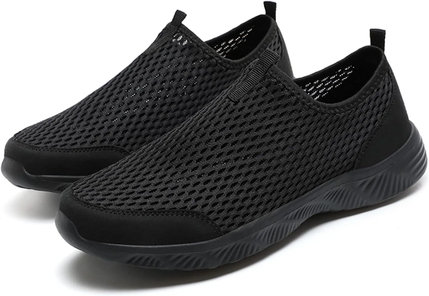 Men Sports Shoes Fashionable Simple and Pure Color Mesh Hollowed Out Breathable Comfortable and Men's Sneaker