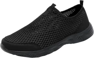 Men Sports Shoes Fashionable Simple and Pure Color Mesh Hollowed Out Breathable Comfortable and Men's Sneaker