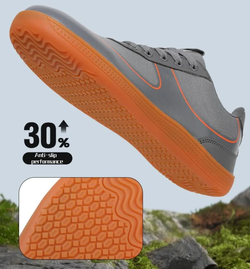 Men's Barefoot Trail-Running Shoes,Mens Womens Minimalist Cross Training Shoes with Wide Toe Box,Zero-Drop Sole Trail Walking Shoes Hike Barefoot Shoes for Women Men