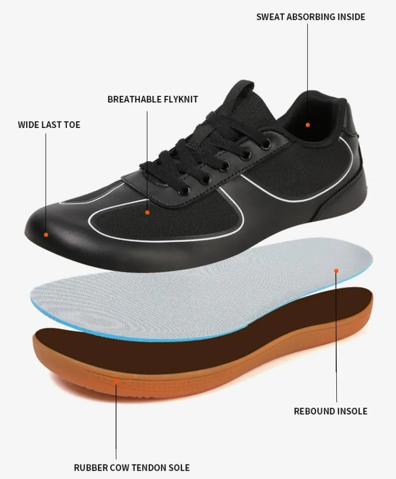 Men's Barefoot Trail-Running Shoes,Mens Womens Minimalist Cross Training Shoes with Wide Toe Box,Zero-Drop Sole Trail Walking Shoes Hike Barefoot Shoes for Women Men