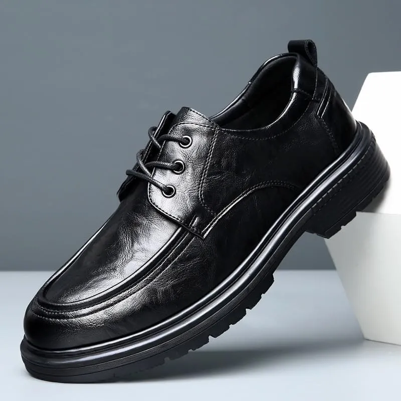 Men's Classic Business Dress Shoes Mens Lace-up Patent Leather Tuxedo Shoes Comfort Soft Men Derby Shoes(8.5)