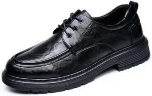 Men's Classic Business Dress Shoes Mens Lace-up Patent Leather Tuxedo Shoes Comfort Soft Men Derby Shoes(8.5)