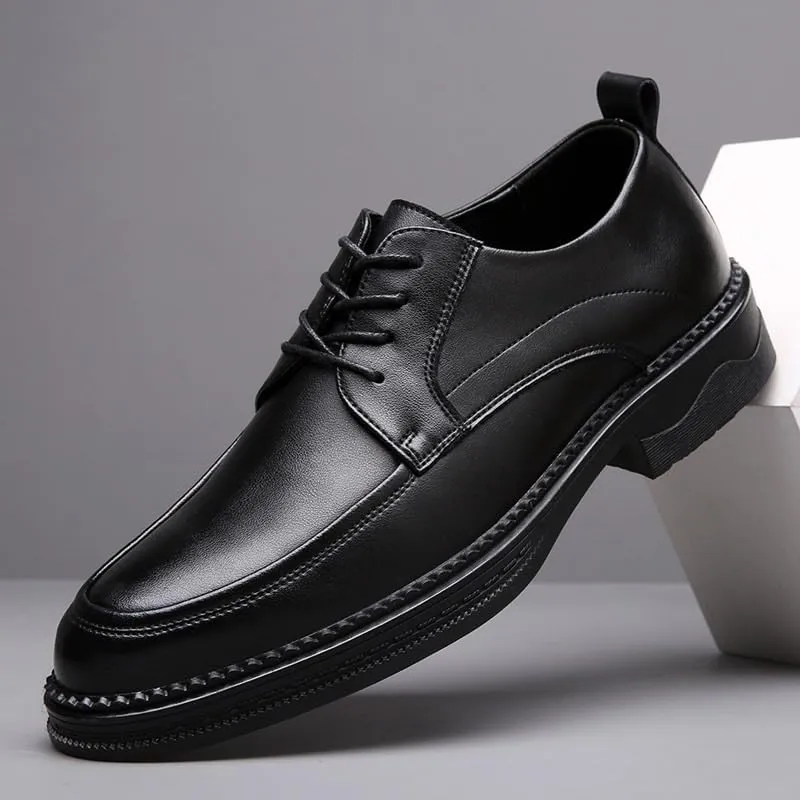 Men's Classic Retro Casual Dress Shoes Formal Business Oxfords Shoes Lace Up Derby Shoes for Men(7.5)