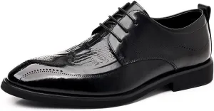 Men's Dress Shoes Classic Formal Business Oxfords Shoes for Men Mens Lace Up Wedding Derby Shoes(10)