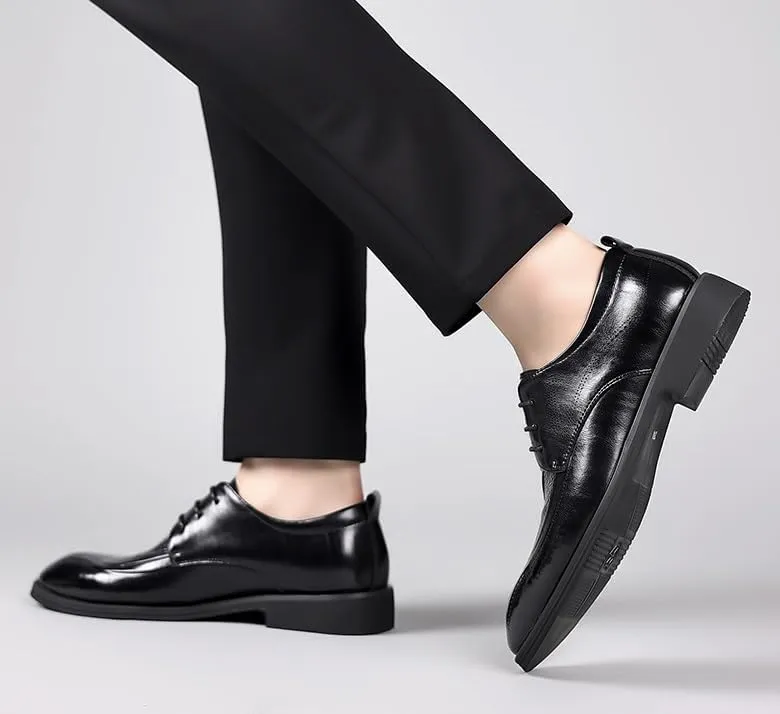 Men's Dress Shoes Classic Formal Business Oxfords Shoes for Men Mens Lace Up Wedding Derby Shoes(10)
