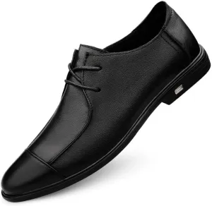 Men's Dress Shoes Mens Classic Lace-up Formal Oxford Patent Leather Wedding Business Brogue for Men