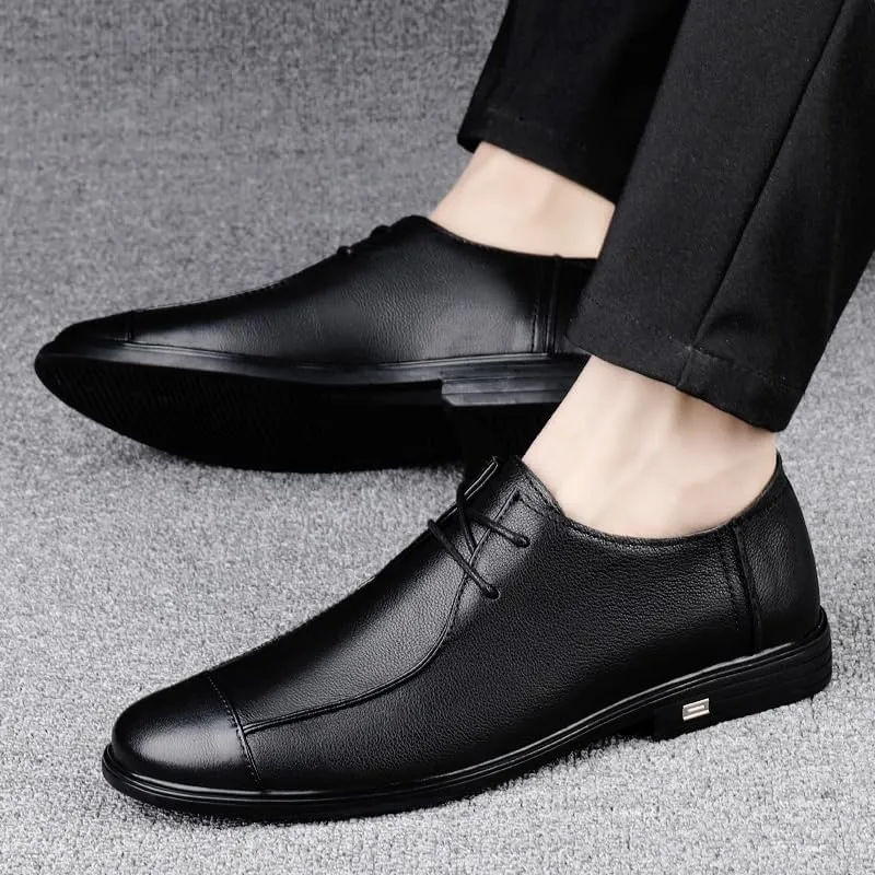 Men's Dress Shoes Mens Classic Lace-up Formal Oxford Patent Leather Wedding Business Brogue for Men