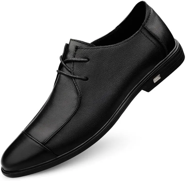 Men's Dress Shoes Mens Classic Lace-up Formal Oxford Patent Leather Wedding Business Brogue for Men