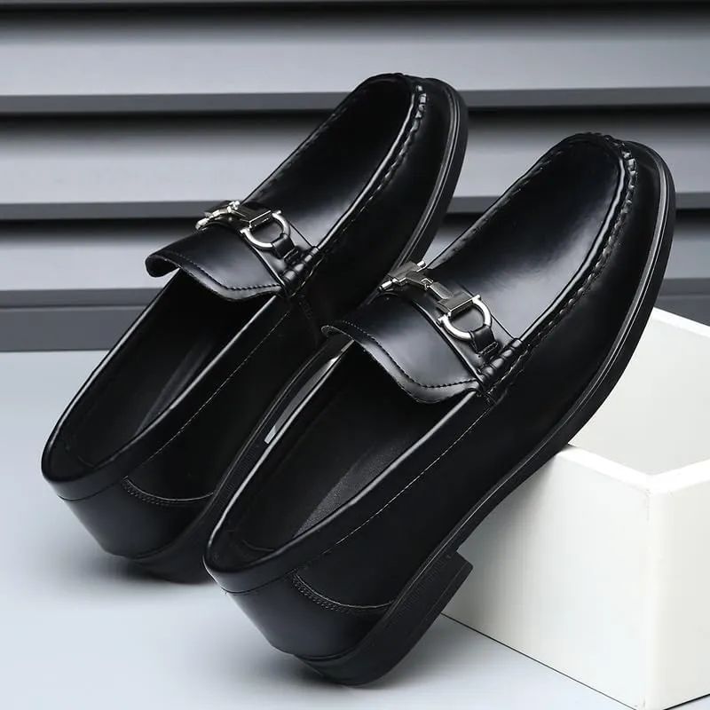 Men's Dress Shoes Mens Luxury Business Casual Oxford Shoes Fashion Comfort Soft Slip On Derby Shoes for Men(7.5)
