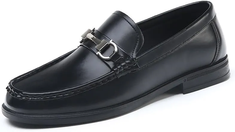 Men's Dress Shoes Mens Luxury Business Casual Oxford Shoes Fashion Comfort Soft Slip On Derby Shoes for Men(7.5)