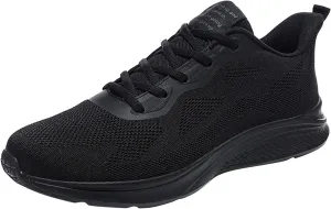 Mens Mesh Breathable Lace Up Solid Color Casual Fashion Simple Shoes Running Sneaker Socks Shoes for Men